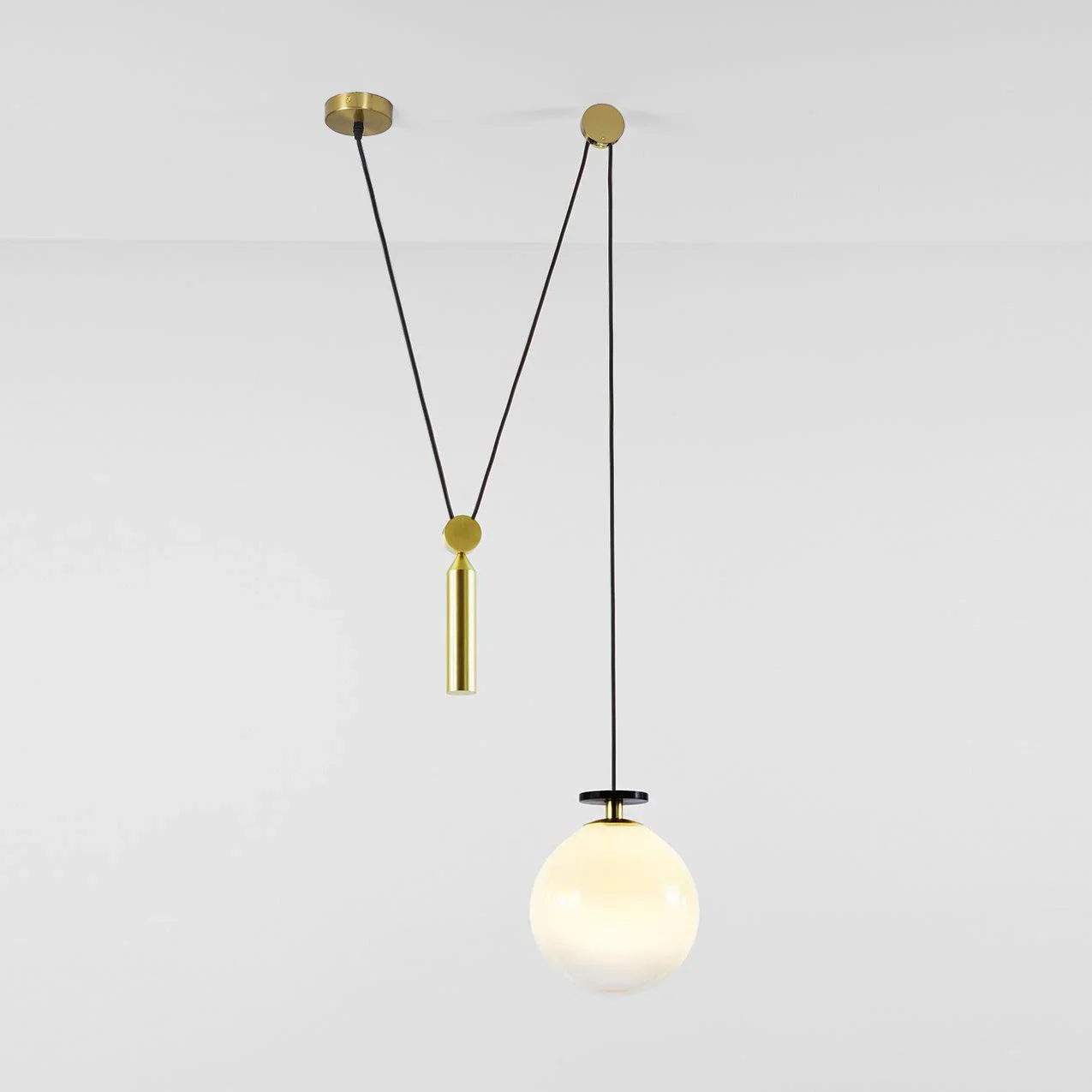 Alessio Unusual Metal Glass Pendant Light Bedroom Living Room