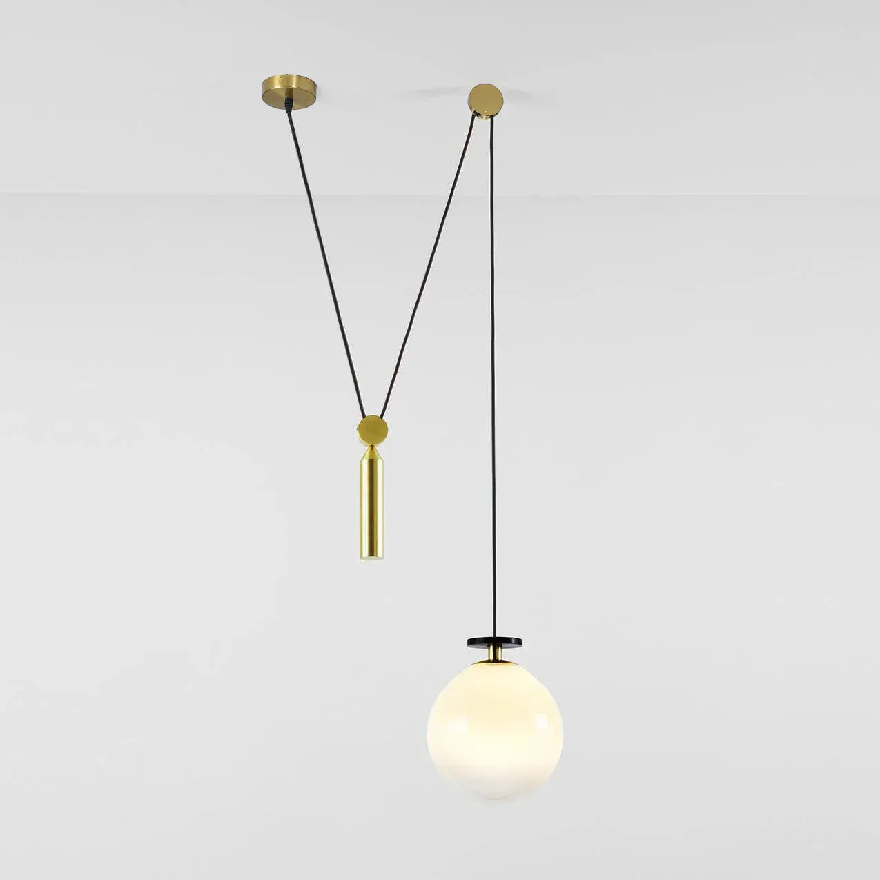 Alessio Unusual Metal Glass Pendant Light Bedroom Living Room
