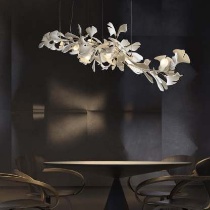 Olivia CeraFall Modern Art Deco Organic Chandelier Metal Ceramics