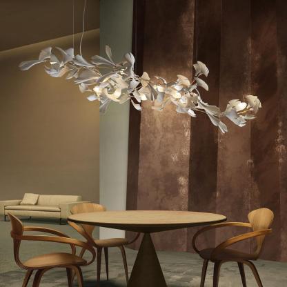 Olivia CeraFall Modern Art Deco Organic Chandelier Metal Ceramics