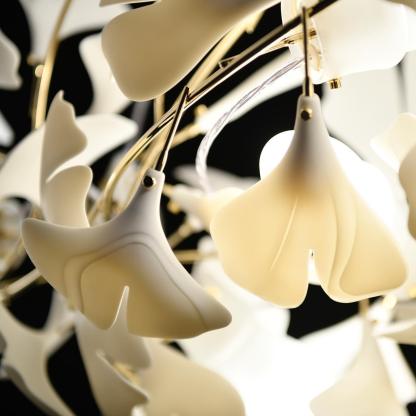 Olivia CeraFall Modern Art Deco Organic Chandelier Metal Ceramics