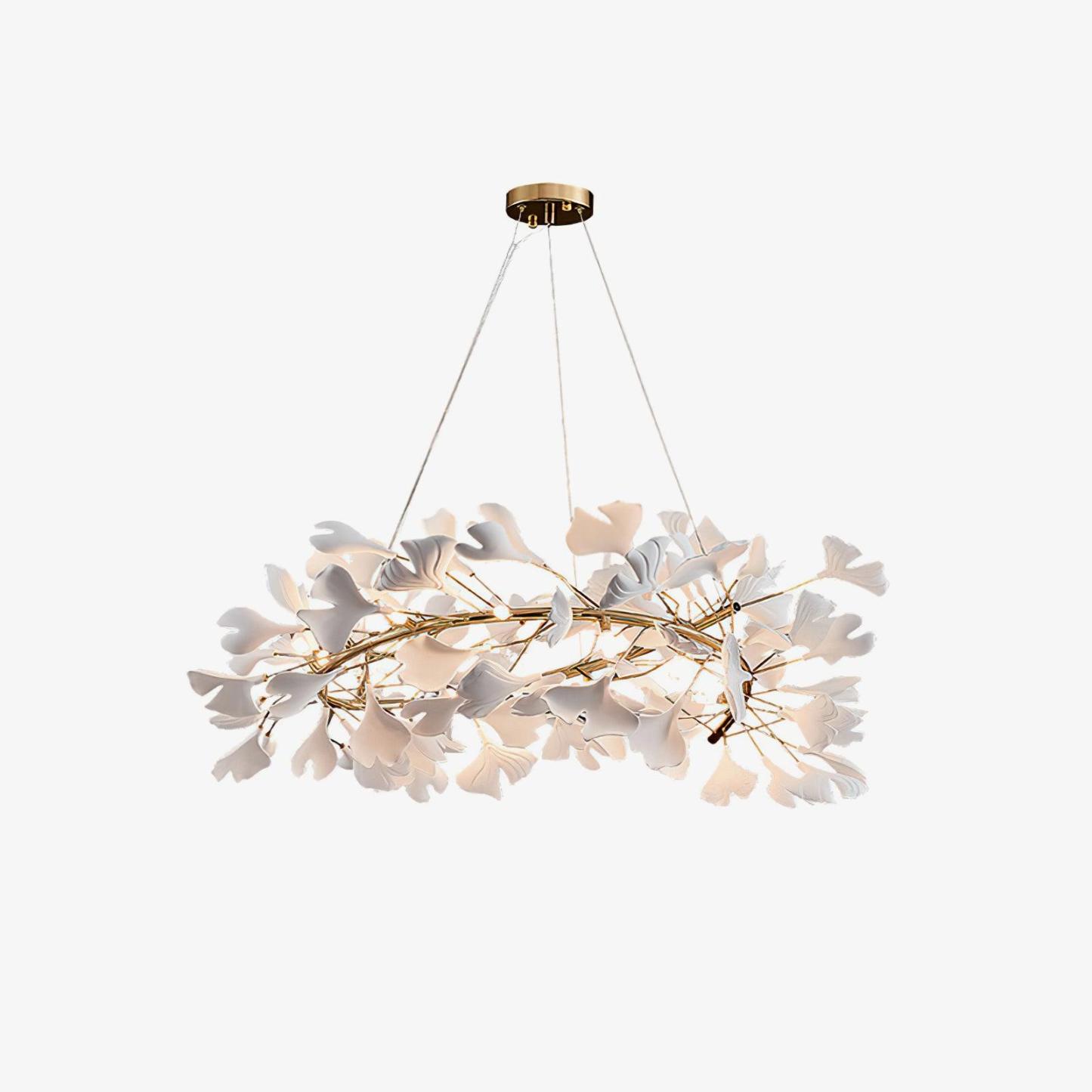 Olivia GinkLuxe Modern Golden LED Chandelier