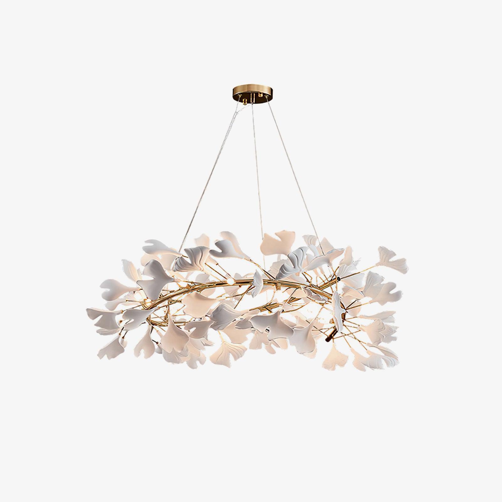 Olivia GinkLuxe Modern Golden LED Chandelier