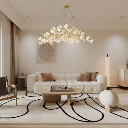 Olivia Modern Metal Acrylic Art Deco Chandelier Living Room