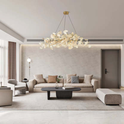 Olivia Modern Metal Acrylic Art Deco Chandelier Living Room