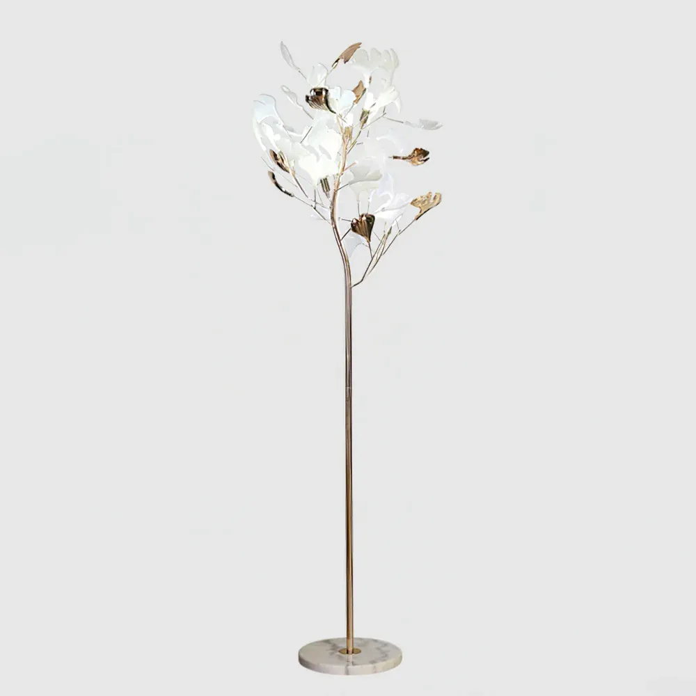 Floor Lamp Gingko Metal Bedroom Living Room Hallway | Las Sola