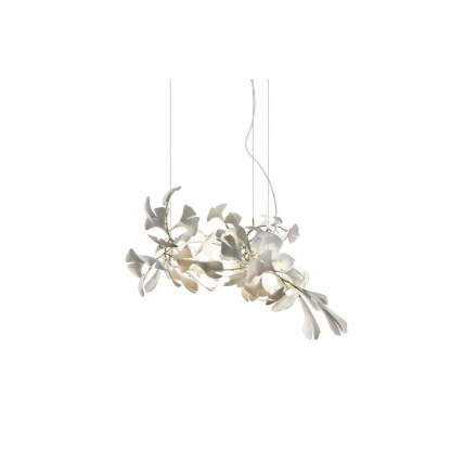 Olivia CeraFall Modern Art Deco Organic Chandelier Metal Ceramics