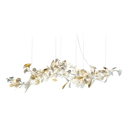 Olivia CeraFall Modern Art Deco Organic Chandelier Metal Ceramics