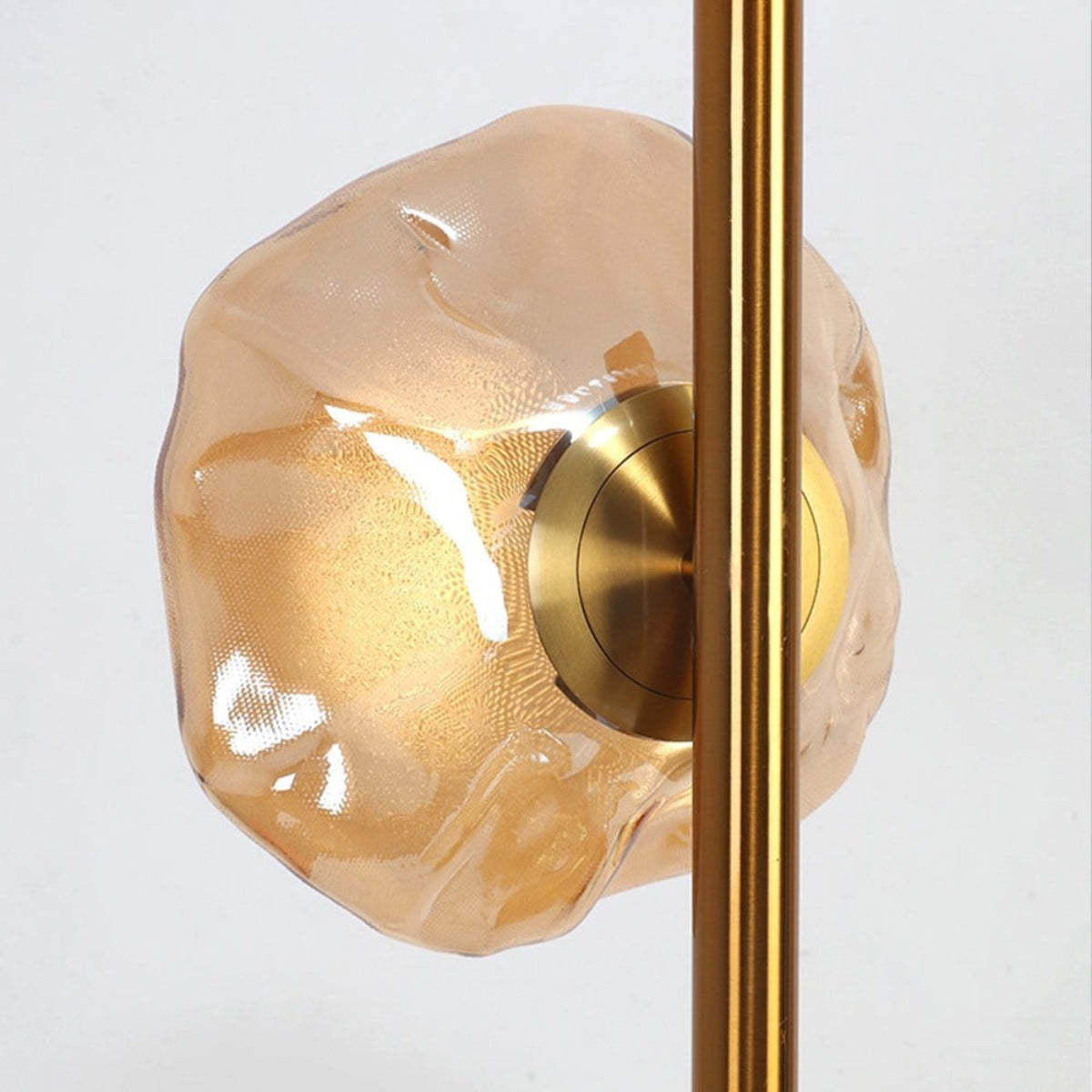 Byres Table Lamp close-up - Irregular Glass Shade