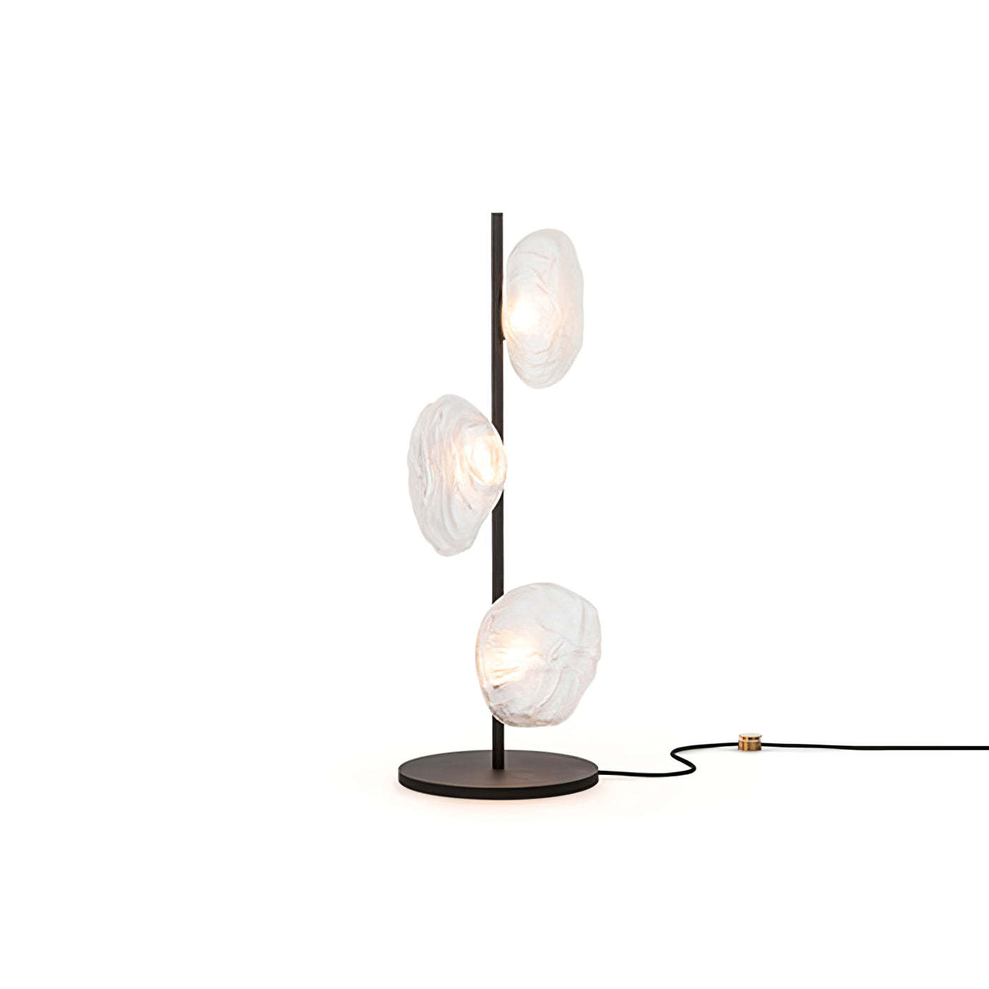 Byres Designer Table Lamp with three glass heads