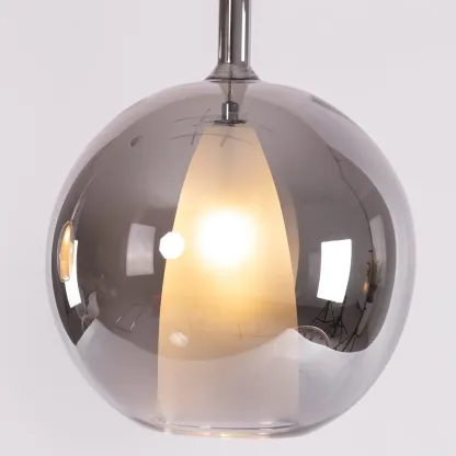 Hailie Modern Round Glass Pendant Light Bedroom Living Room