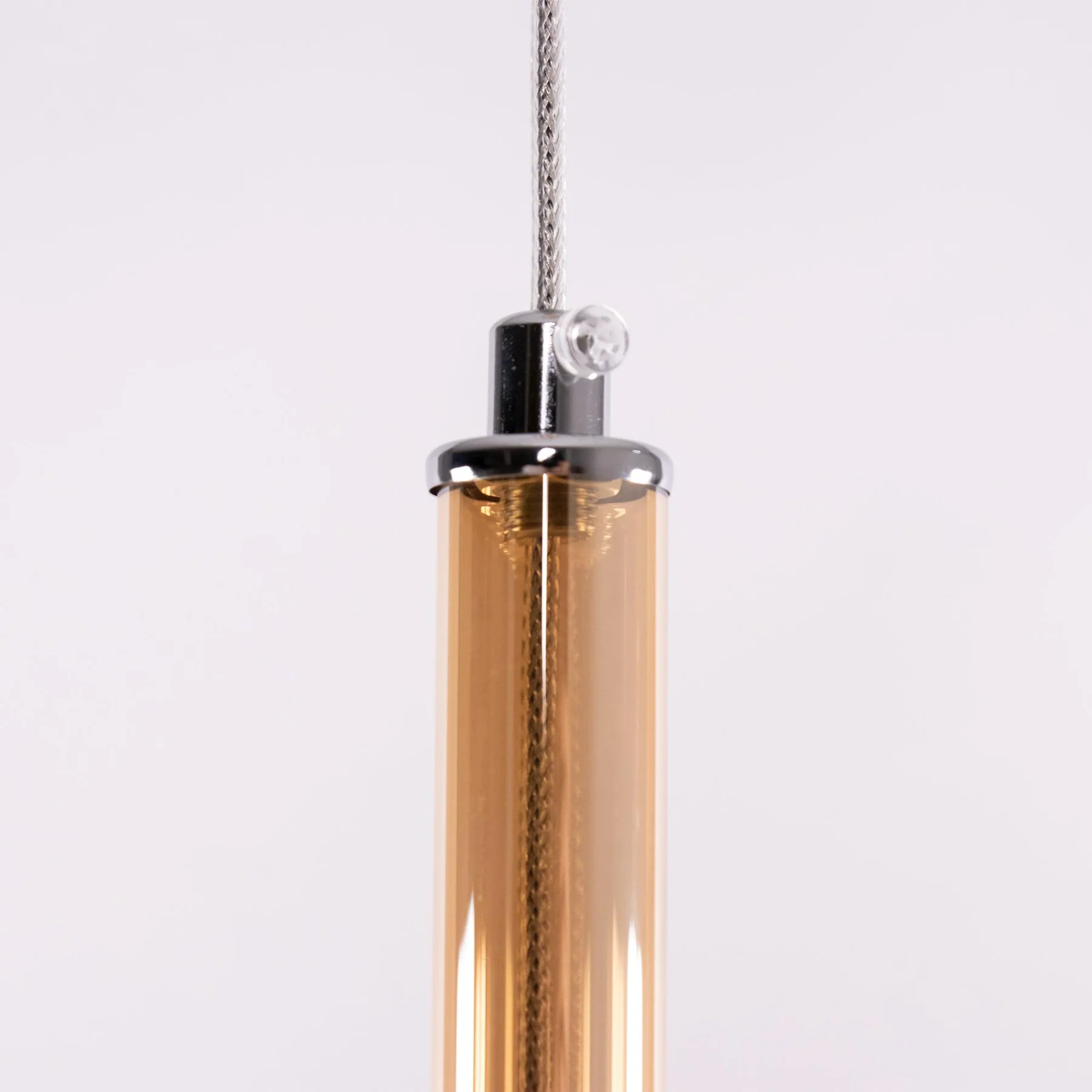 Hailie Modern Round Glass Pendant Light Bedroom Living Room