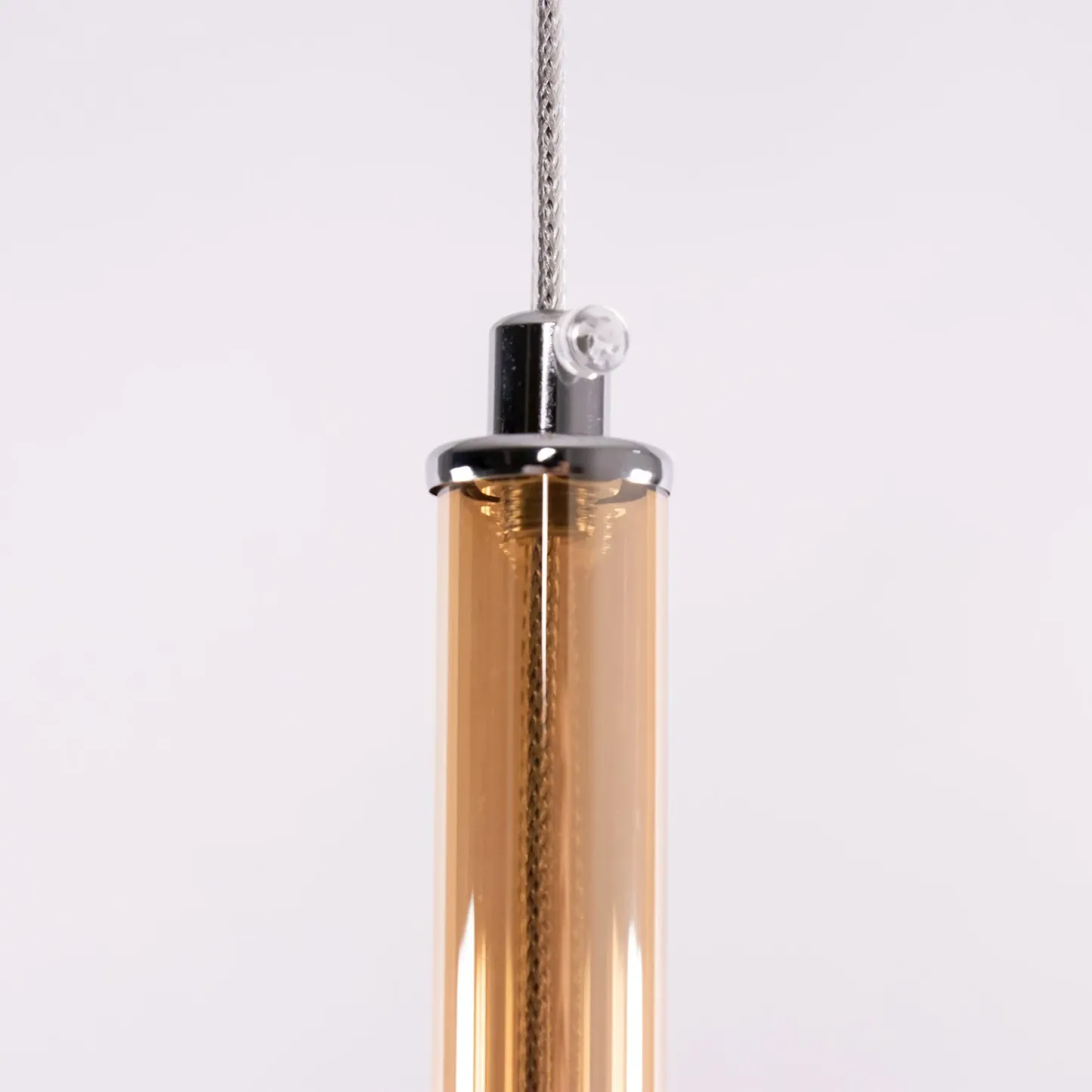 Hailie Modern Round Glass Pendant Light Bedroom Living Room