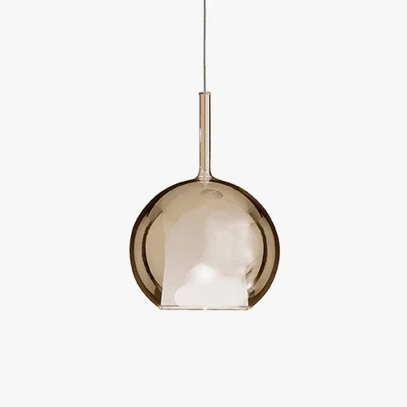 Hailie Modern Round Glass Pendant Light Bedroom Living Room