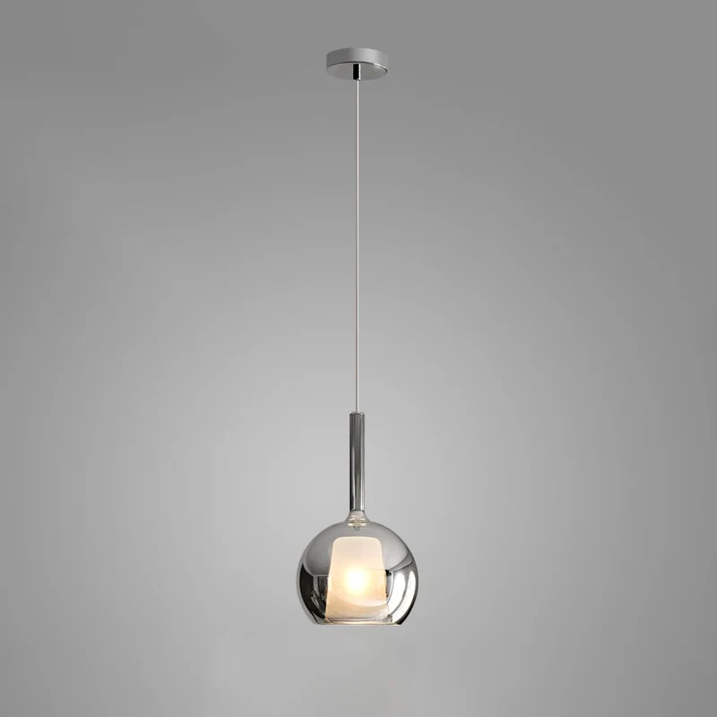 Hailie Modern Round Glass Pendant Light Bedroom Living Room