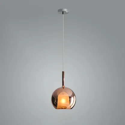 Hailie Modern Round Glass Pendant Light Bedroom Living Room