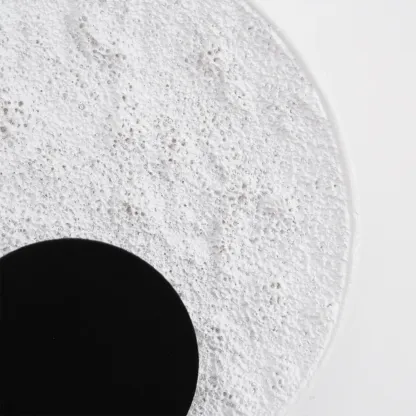 Byers Resin Wall Lamp Detail - White Textured Surface
