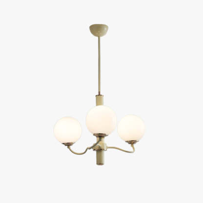 Valentina Retro Globe Chandelier - Metal and Glass Living Room Lighting