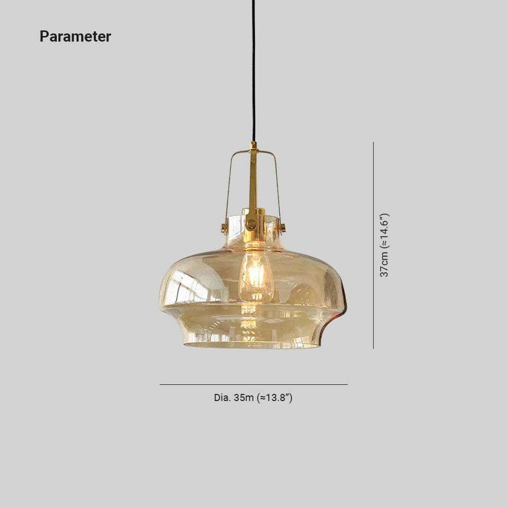 Hailie Pendant Light - Dimensions: 35cm (Dia) x 37cm (H), Modern Lighting