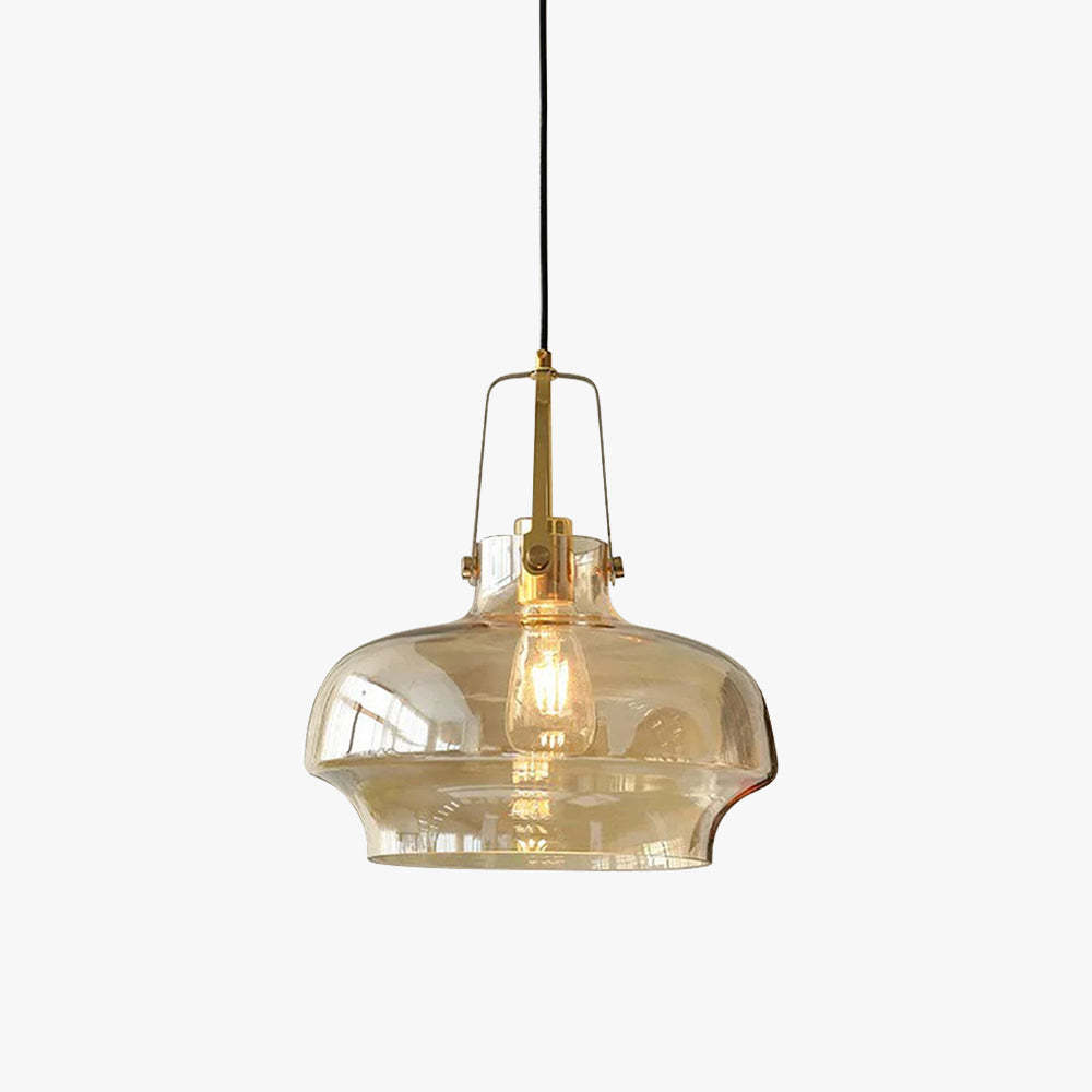 Hailie Modern Pendant Light - Glass and Metal