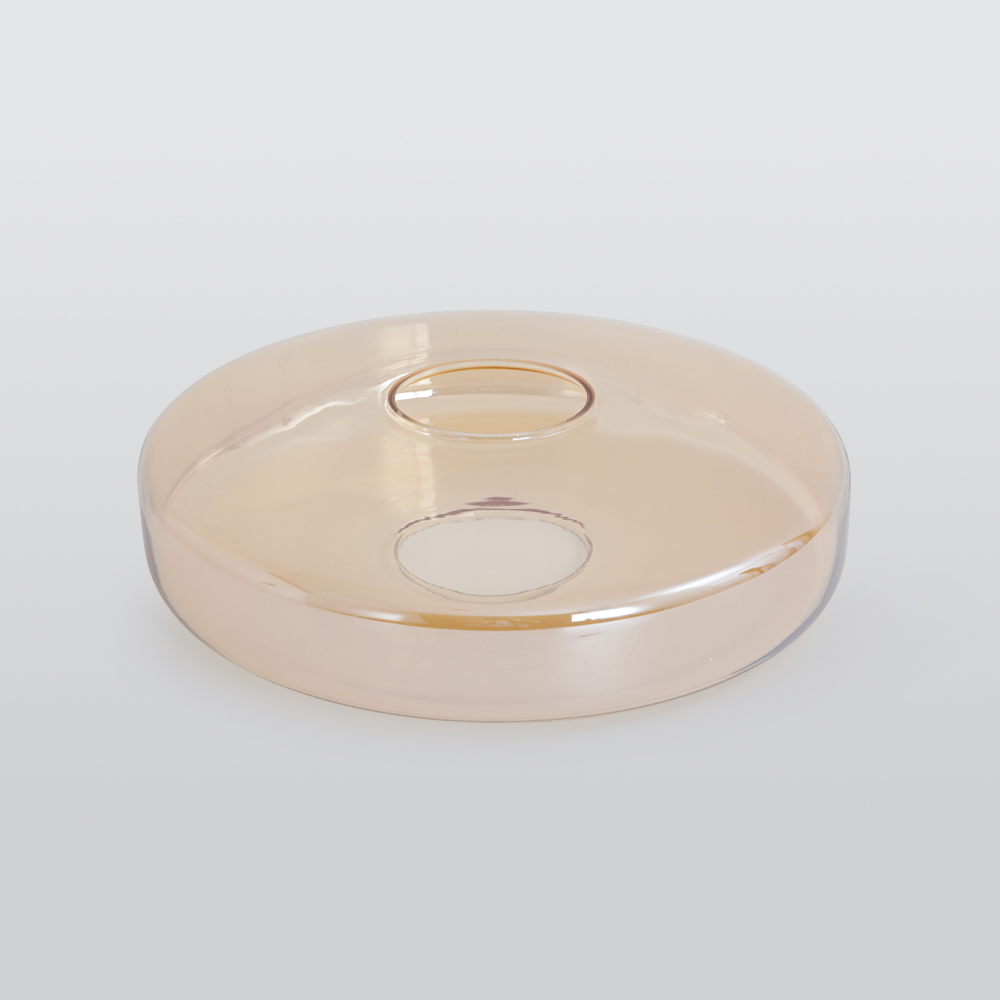 Hailie pendant light amber glass shade