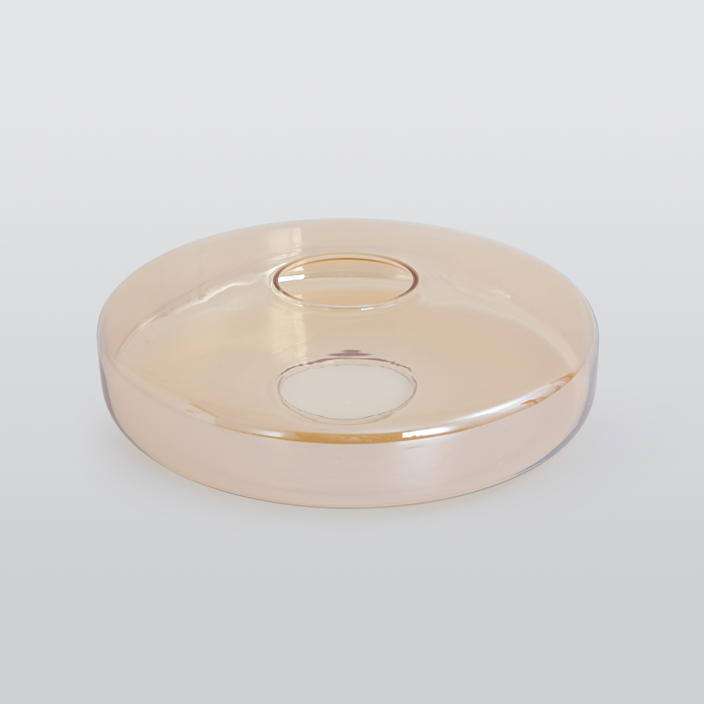Hailie pendant light amber glass shade