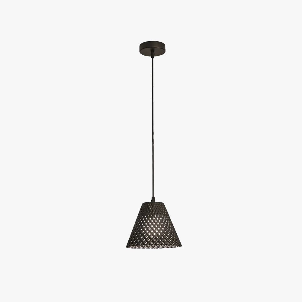 Hailie Modern Cone Woven Pendant Light for Bedroom or Dining Room