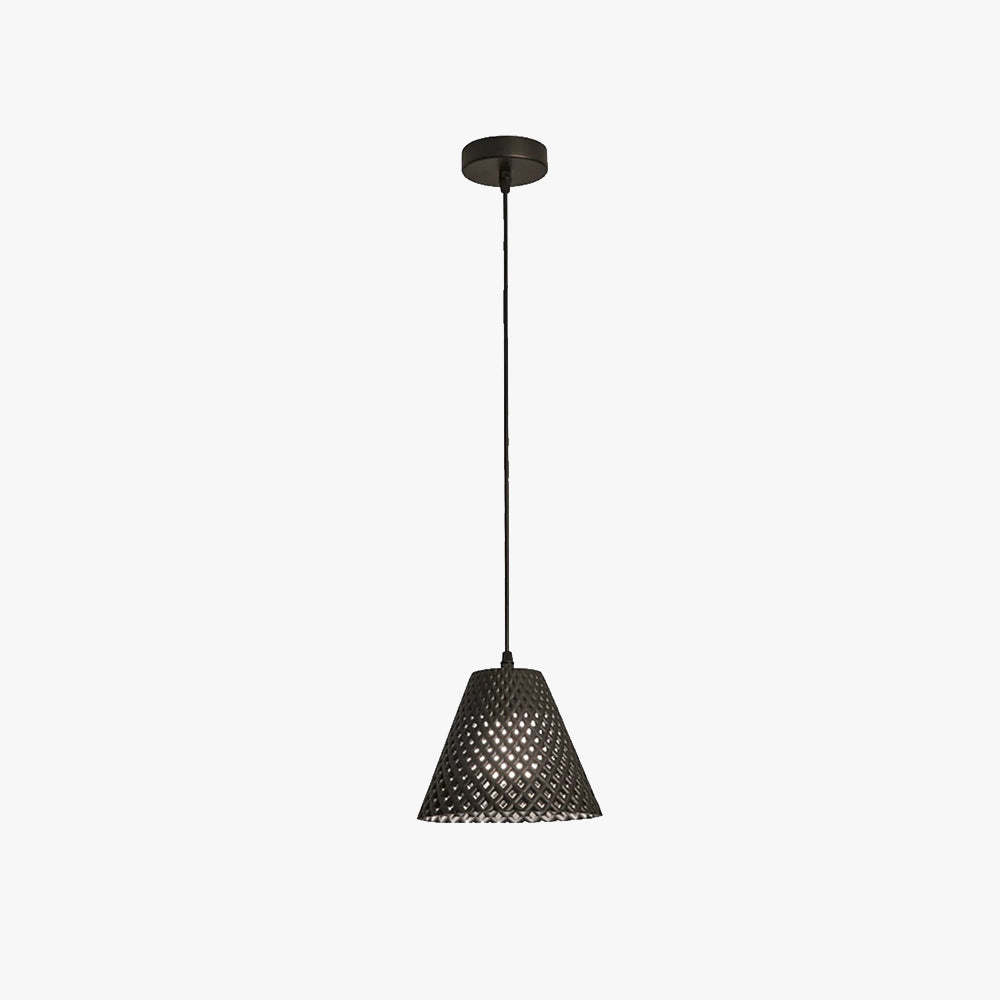 Hailie Modern Cone Woven Pendant Light for Bedroom or Dining Room