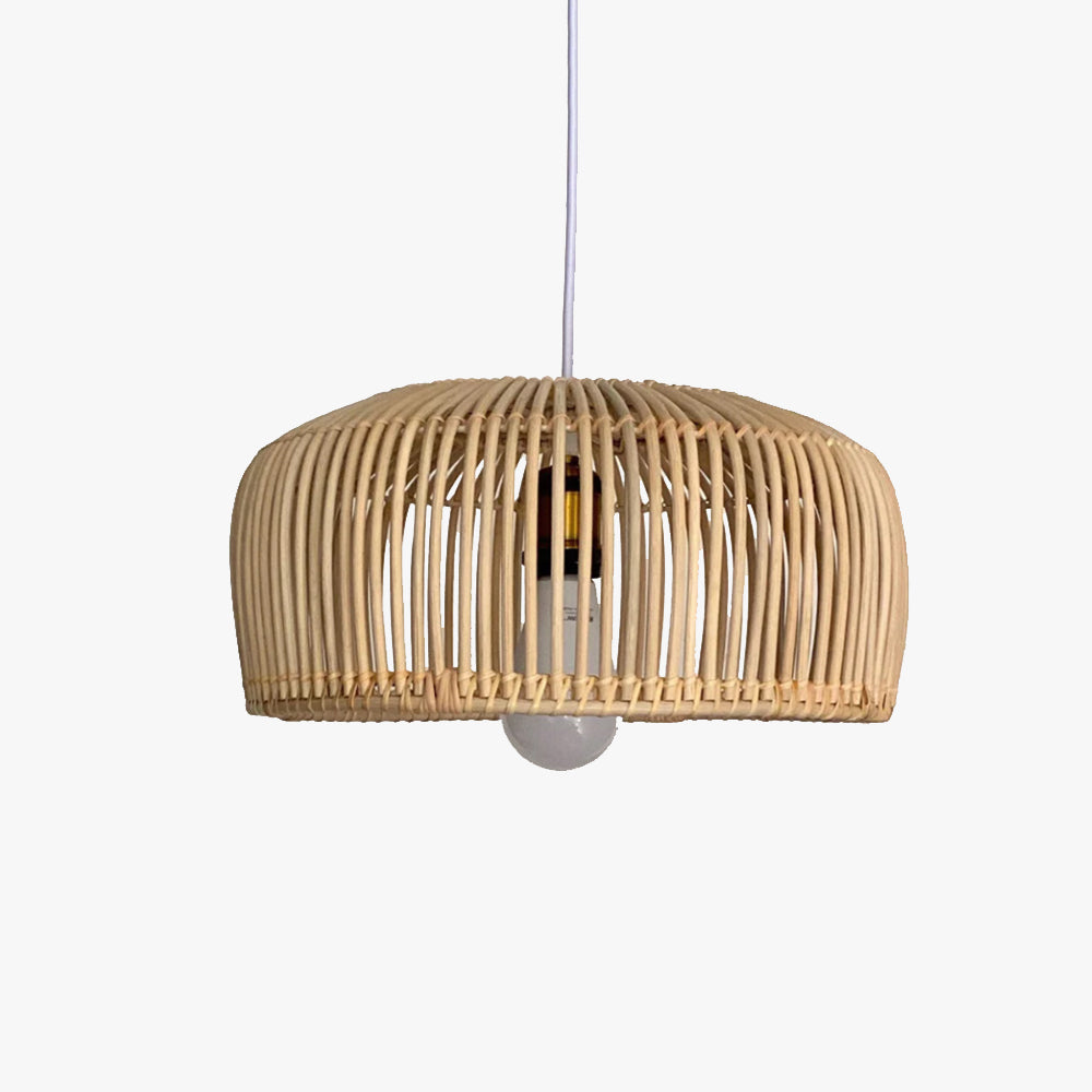 Muto Coconut Grove Pendant Light, rattan bedroom light