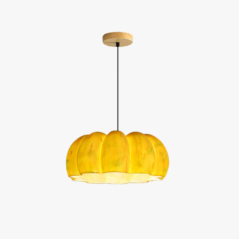 Nielsen Pumpkin Pendant Light - Resin Bedroom Dining Room Lighting