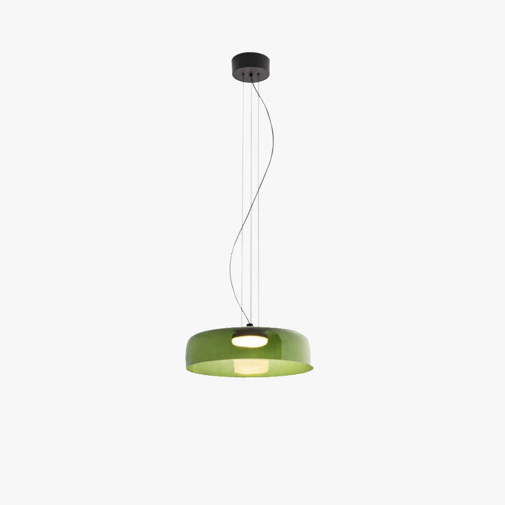 Morandi Modern Green Bowl-shaped Pendant Light