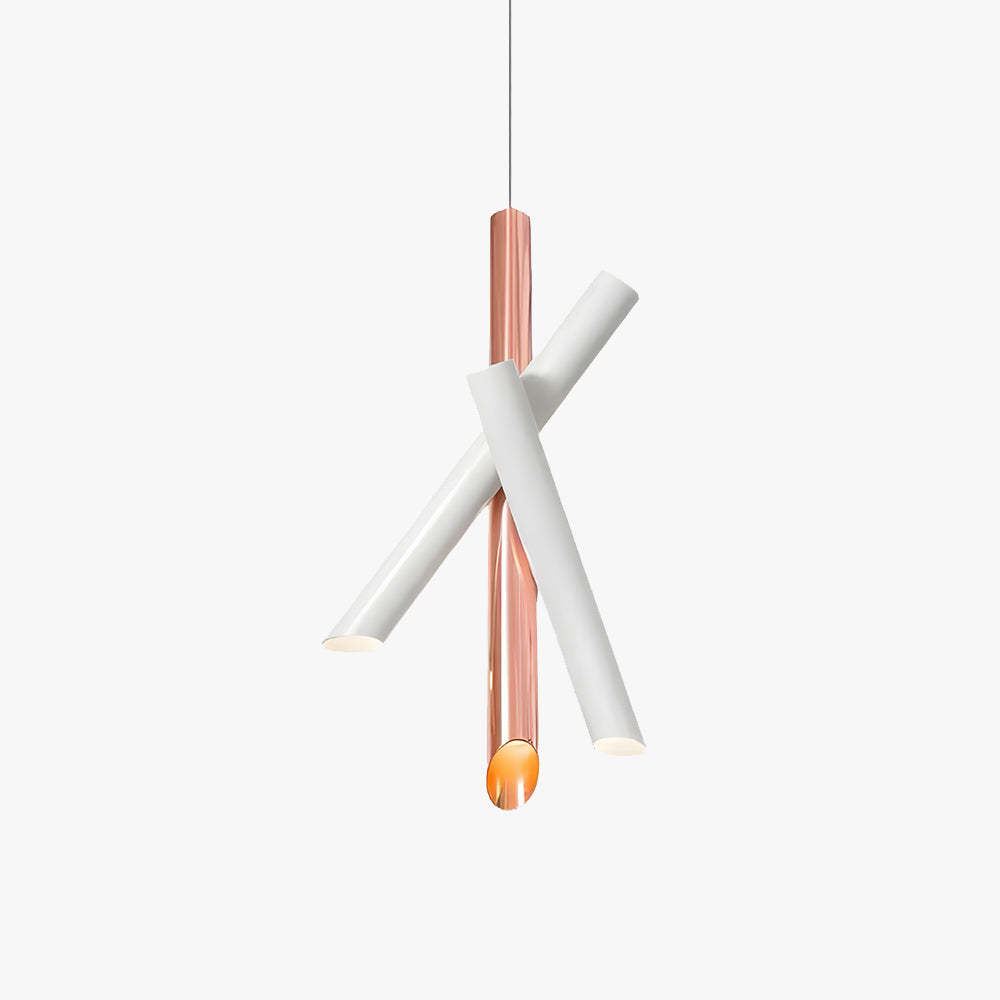 Hailie Modern Art Pendant Light - Metal Cylinder Design