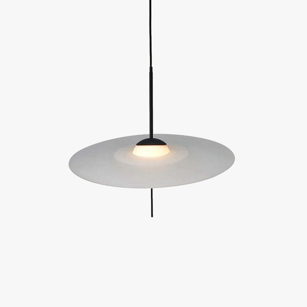 Cairns Modern Round Pendant Light - Glass Metal Dining Room