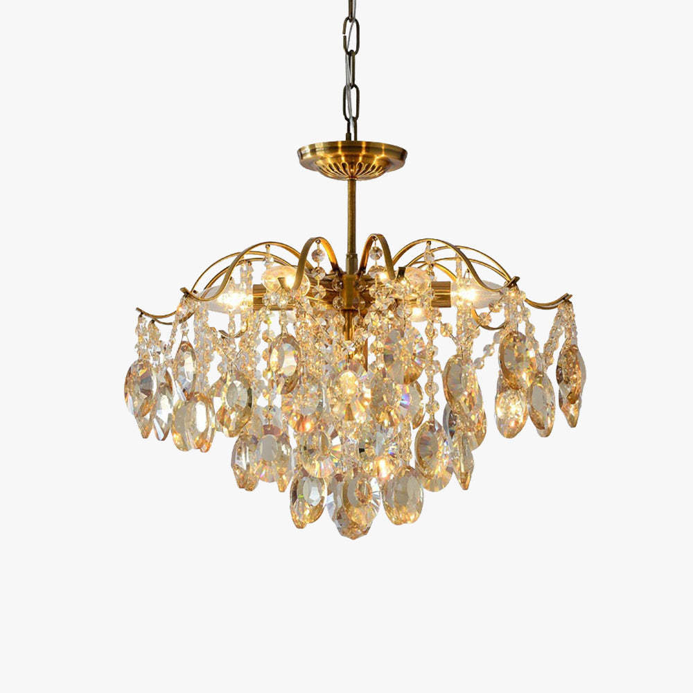 Marilyn Retro Crystal Chandelier - Crystal and Metal Lighting
