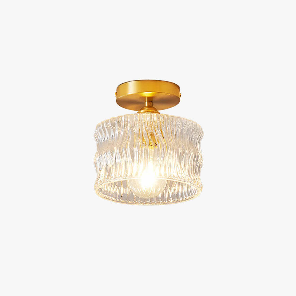 Quinn Luxurious Flush Mount Ceiling Light - Metal and Glass