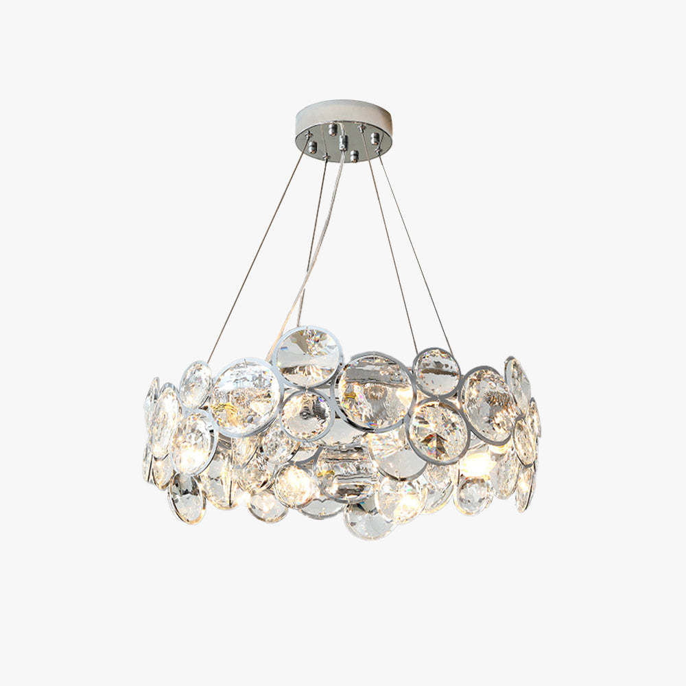 Marilyn Modern LED Round Chandelier with crystal and metal