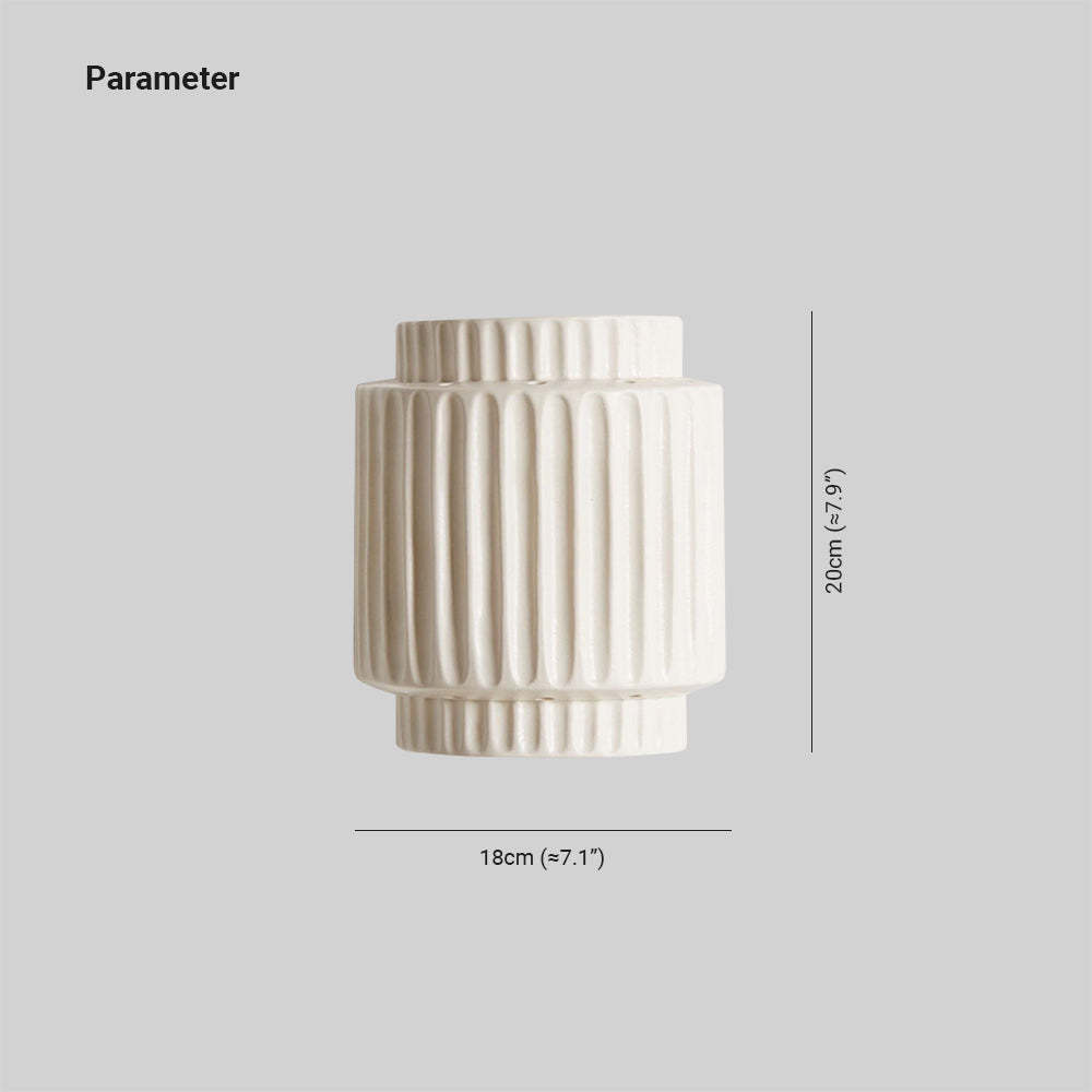 Cylindrique Resin Wall Lamp Dimensions