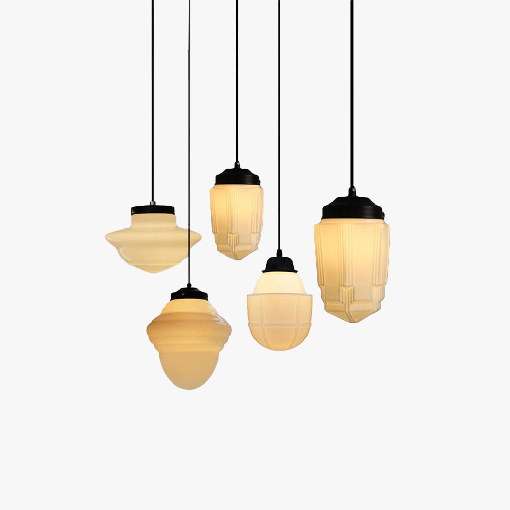 Hailie Minimalist LED Pendant Lights, Glass Dining Room