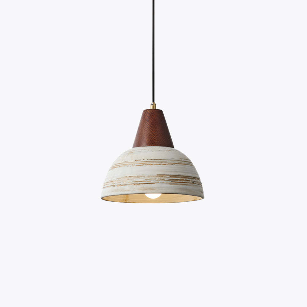 Ozawa Nordic LED Pendant Light - Metal, Ceramic and Wood