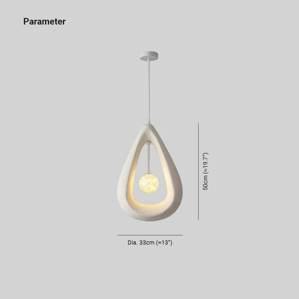 Modern Byers Pendant Light in white, bedroom lighting fixture