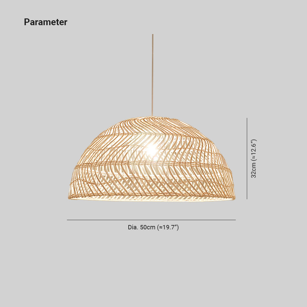 Ritta Retro Pendant Light Dimensions: 50cm (Dia) x 32cm (H)