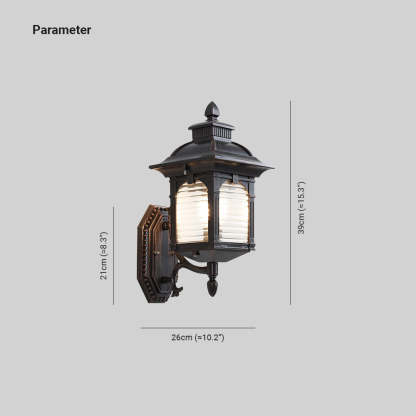 Brady Vintage Outdoor Wall Lamp dimensions
