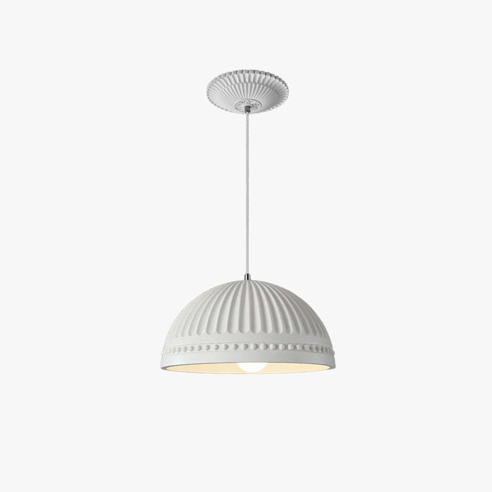Elif Modern Pendant Light - White Resin Shade