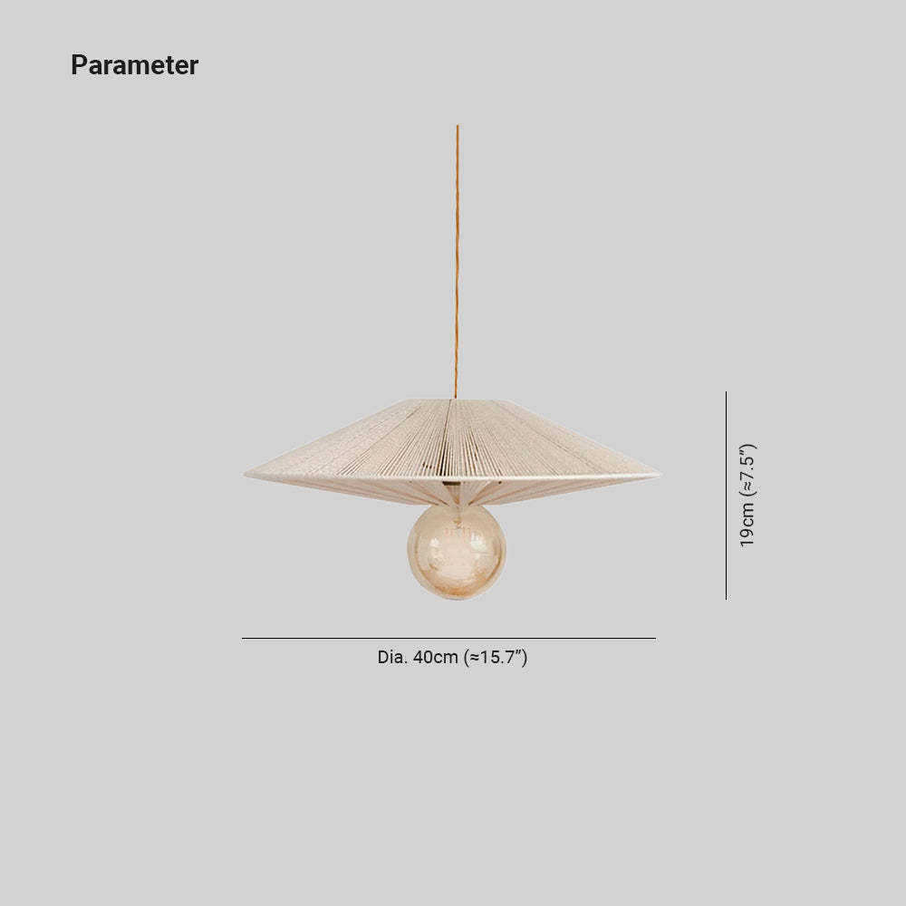 Ritta Pendant Light Dimensions - Dia 40cm, Height 19cm