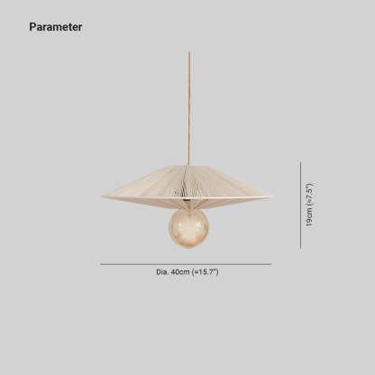 Ritta Pendant Light Dimensions - Dia 40cm, Height 19cm