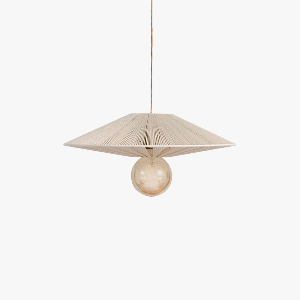 Ritta Crystal LED Metal/Twine Pendant Light - Dining Room