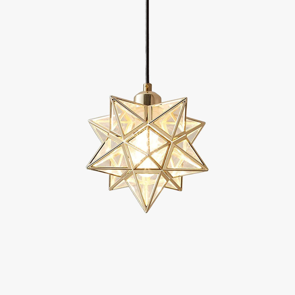 Hailie Comfort Classical Metal Pendant Light - Star-Shaped Design