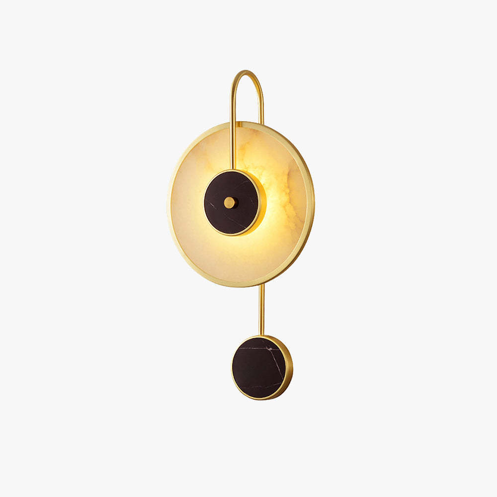 Kristy Modern Metal/Marble Indoor Wall Lamp for Bedroom