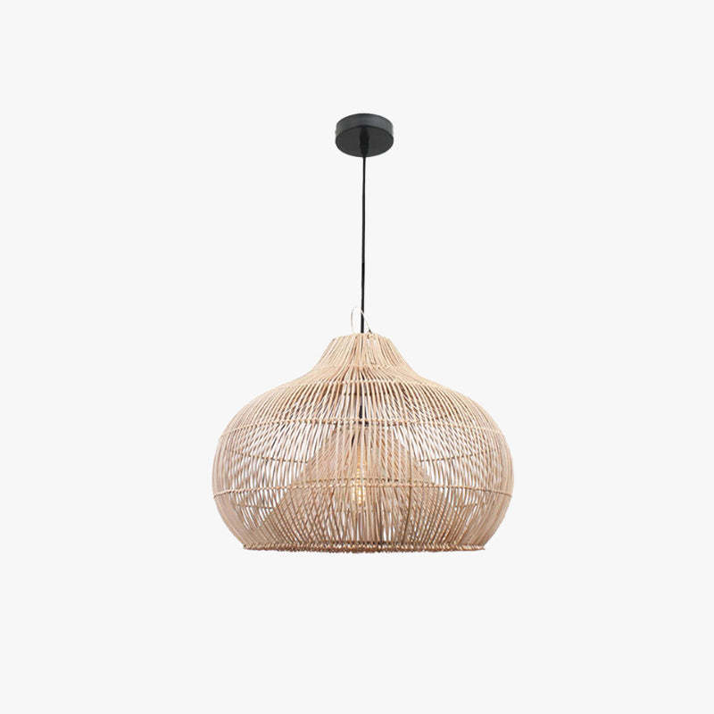 Muto Vintage Rattan Pendant Light for Living Room