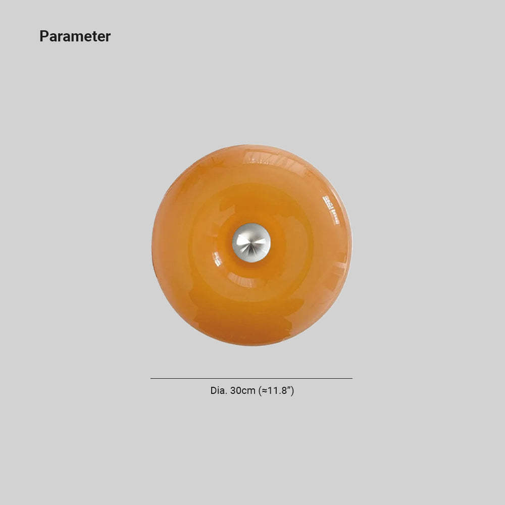 Nielsen LED Wall Lamp - Orange - Diameter 30cm